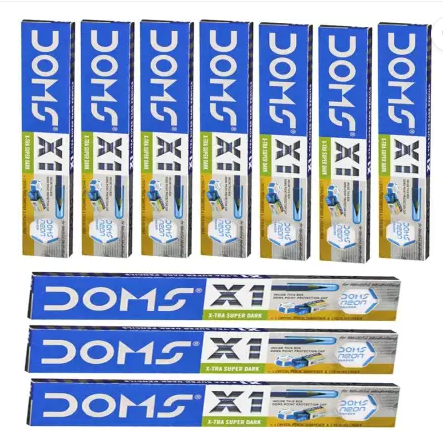 Doms X1 X-Tra Super Dark Pencils (Pack of 10 x 10 Set)